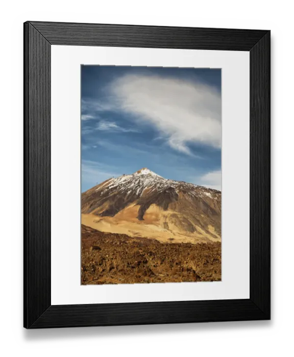 Framed Print : Snowcapped Teide volcano Framed Print : Snowcapped Teide volcano
