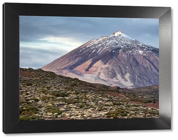 Snow-capped Mount Teide from Las Canadas