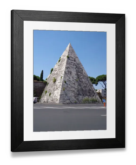 Framed Print : Pyramid of Cestius, Rome, Italy Framed Print : Pyramid of Cestius, Rome, Italy