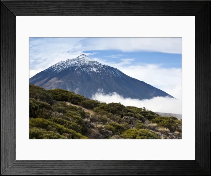 Framed Print : View of the Pico del Teide mountain, Tenerife, Canary Islands, Spain, Europe