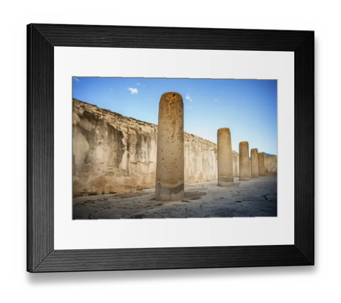 Framed Print : Mitla is the second most important archeological site in the state of Oaxaca in Mexico, Framed Print : Mitla is the second most important archeological site in the state of Oaxaca in Mexico,