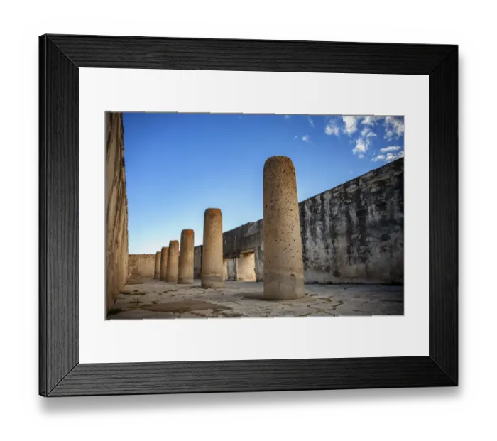 Framed Print : Mitla is the second most important archeological site in the state of Oaxaca in Mexico, Framed Print : Mitla is the second most important archeological site in the state of Oaxaca in Mexico,
