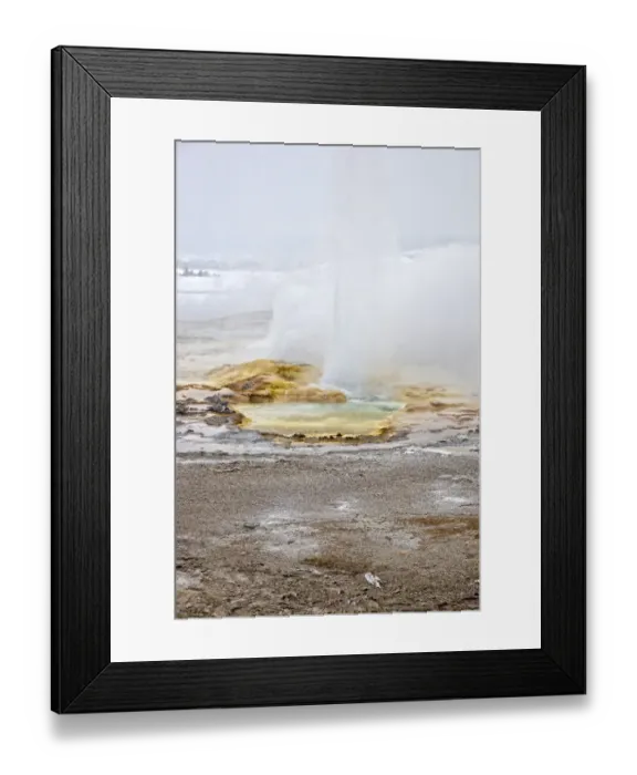 Framed Print : Geyser, Yellowstone National Park Framed Print : Geyser, Yellowstone National Park