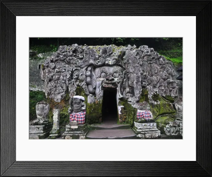 Framed Print : Goa Gajah (Elephant Cave) in Bali, Indonesia Framed Print : Goa Gajah (Elephant Cave) in Bali, Indonesia