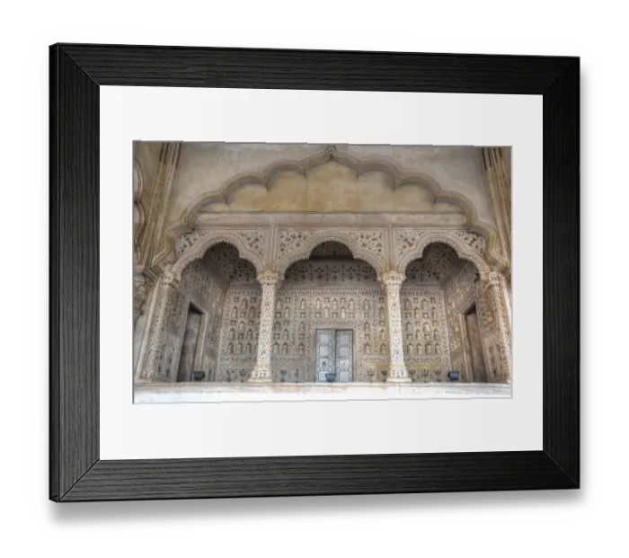 Framed Print : Agra Fort. Moghul architecture inside Agra Fort