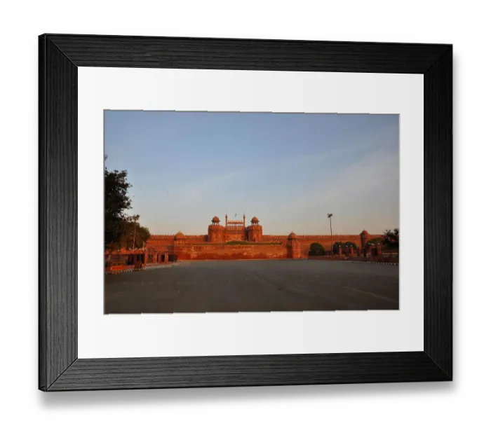 Framed Print : Red Fort located in Delhi is an historical building built by the moghuls Framed Print : Red Fort located in Delhi is an historical building built by the moghuls