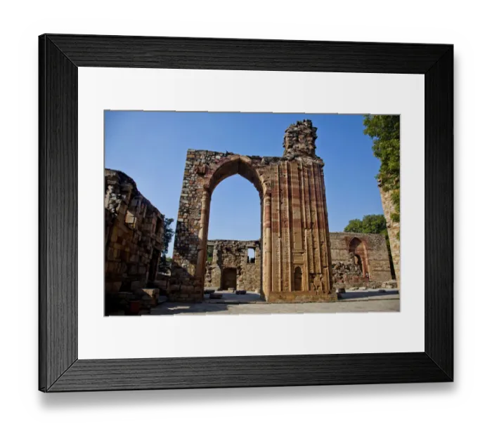 Framed Print : Qutub Minar Complex, Delhi, India Framed Print : Qutub Minar Complex, Delhi, India