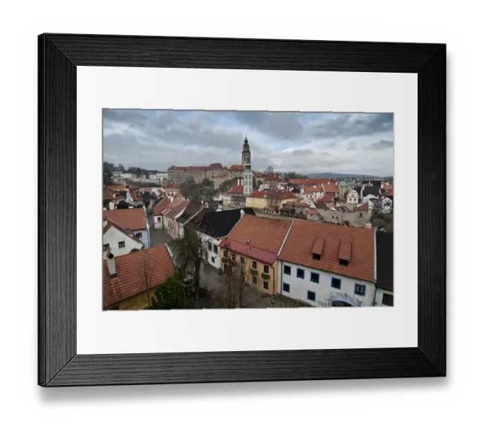 Framed Print : View of Cesky Krumlov, Czech Republic