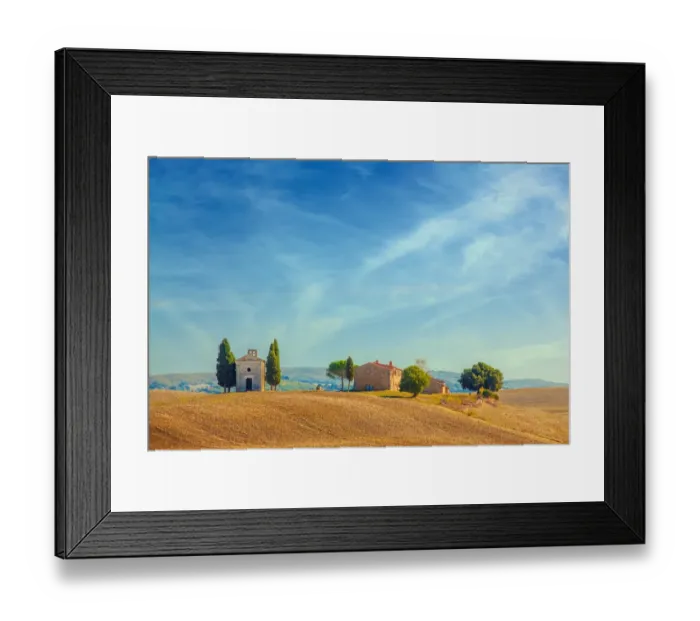 Framed Print : Cappella della Madonna di Vitaleta, Tuscany
