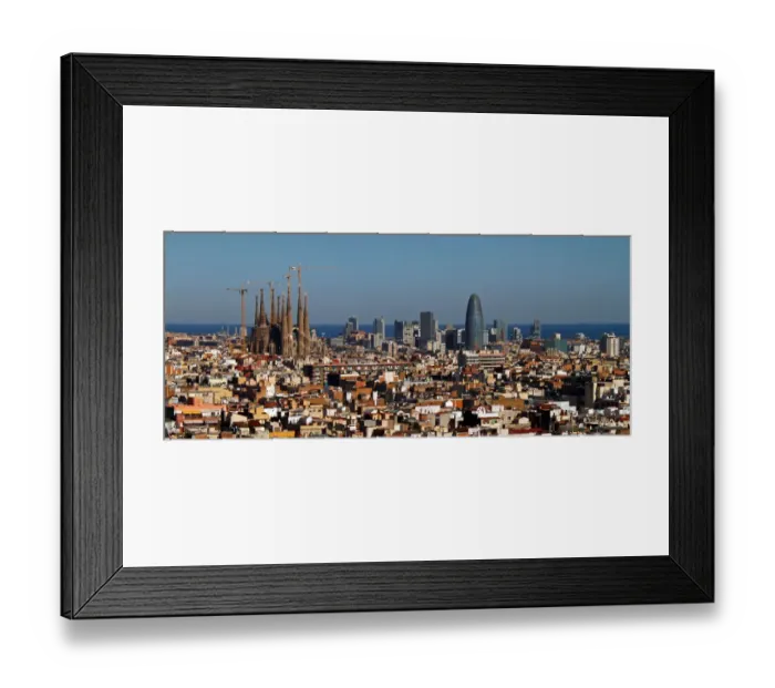 Framed Print : Skyline of Barcelona Framed Print : Skyline of Barcelona