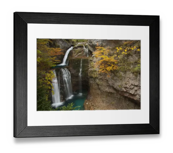 Framed Print : Cascadas de la Cueva Framed Print : Cascadas de la Cueva