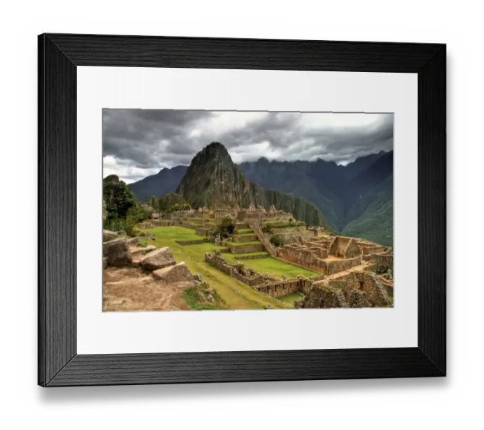 Framed Print : Machu Picchu sacred Inca city, Cusco, Peru Framed Print : Machu Picchu sacred Inca city, Cusco, Peru
