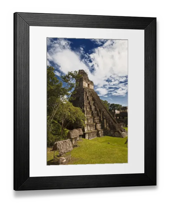 Framed Print : Grand Jaguar temple in Tikal maya ruins Framed Print : Grand Jaguar temple in Tikal maya ruins