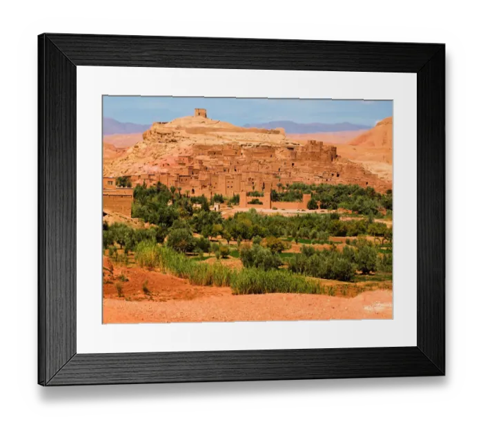 Framed Print : A view of Ksar Ait Ben Haddou