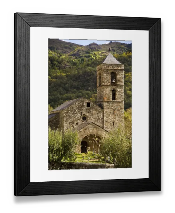 Framed Print : Romanesque church of Boi Valley Framed Print : Romanesque church of Boi Valley