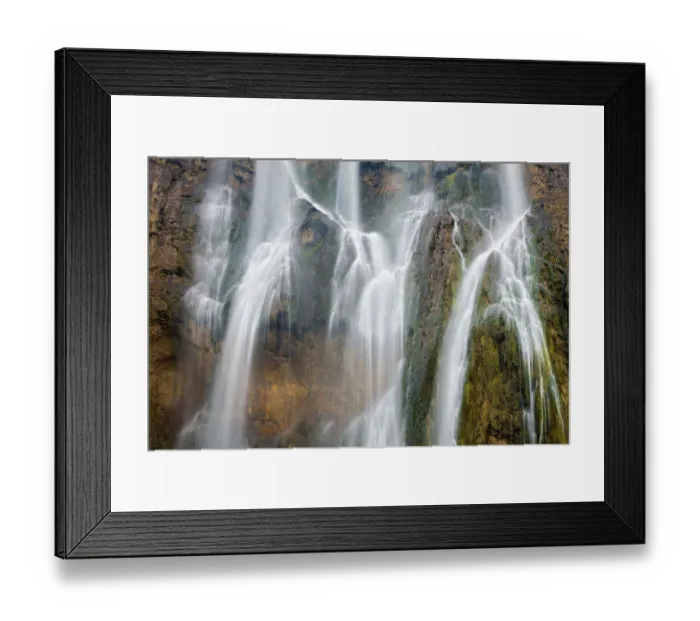 Framed Print : Waterfall in autumn, Plitvice Lakes National Park, Croatia, Europe Framed Print : Waterfall in autumn, Plitvice Lakes National Park, Croatia, Europe