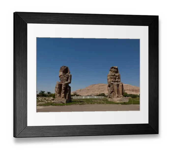 Framed Print : Colossi of Memnon, West Bank, Luxor, Egypt Framed Print : Colossi of Memnon, West Bank, Luxor, Egypt