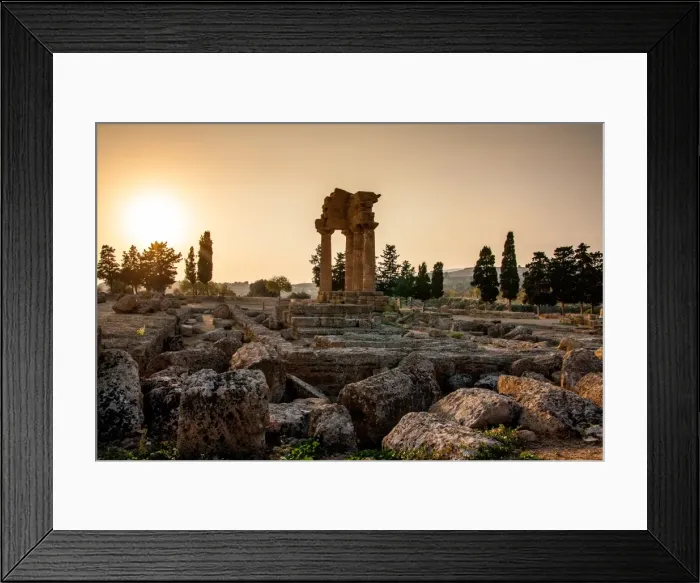 Framed Print : Castor and Pollux and sunset Framed Print : Castor and Pollux and sunset