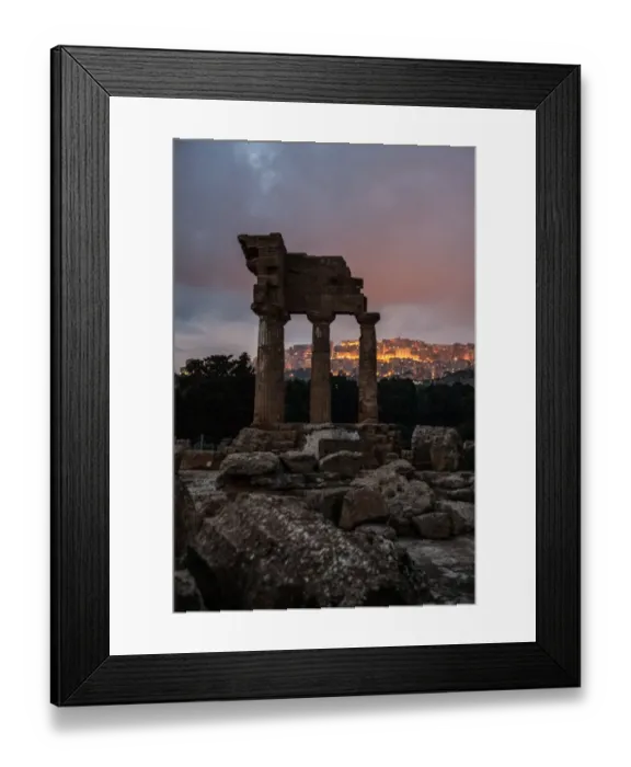 Framed Print : Temple ruins at night Framed Print : Temple ruins at night