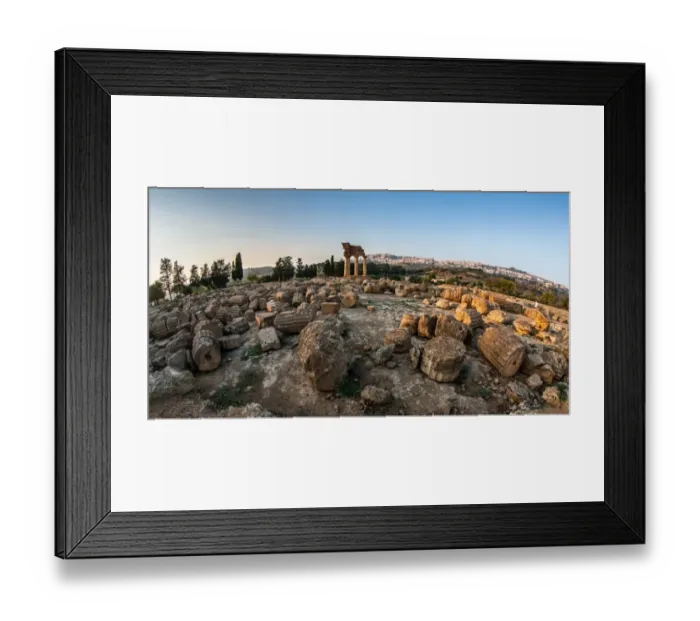 Framed Print : Castor and Pollux ruins Framed Print : Castor and Pollux ruins