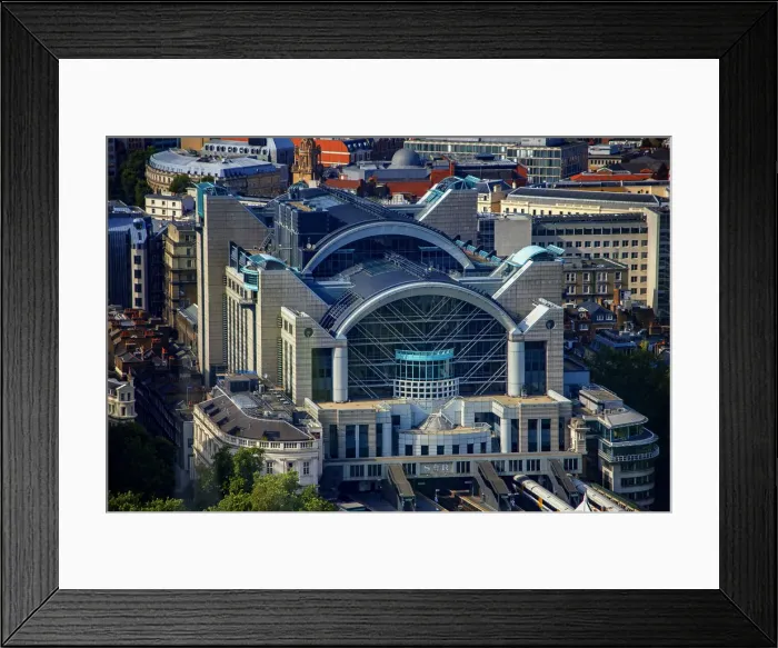 Framed Print : Charing Cross railway station aerial view Framed Print : Charing Cross railway station aerial view