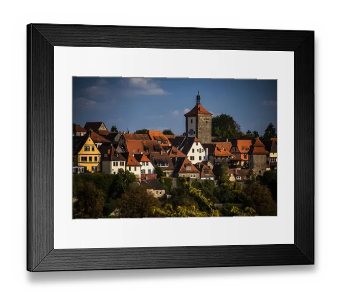 Framed Print : Rothenburg buldings landscape Framed Print : Rothenburg buldings landscape