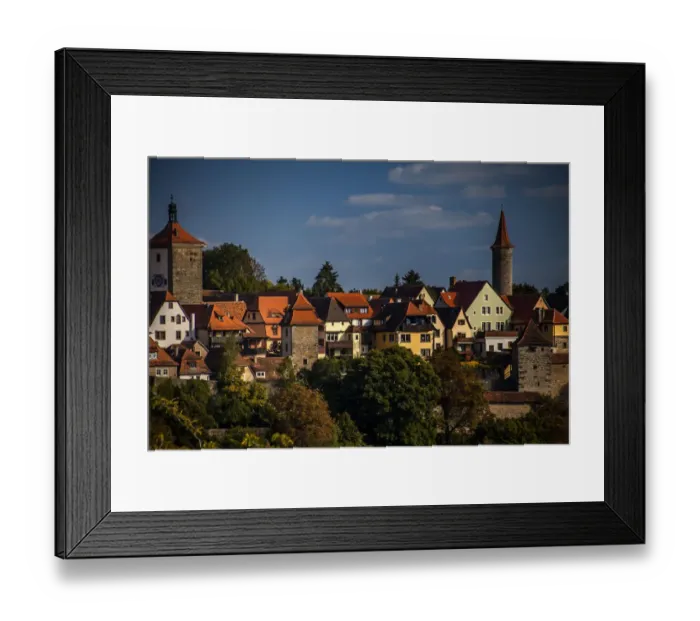 Framed Print : Rothenburg buldings landscape Framed Print : Rothenburg buldings landscape