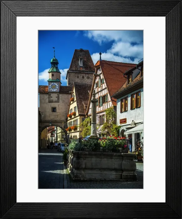 Framed Print : Street in Rothenburg Framed Print : Street in Rothenburg