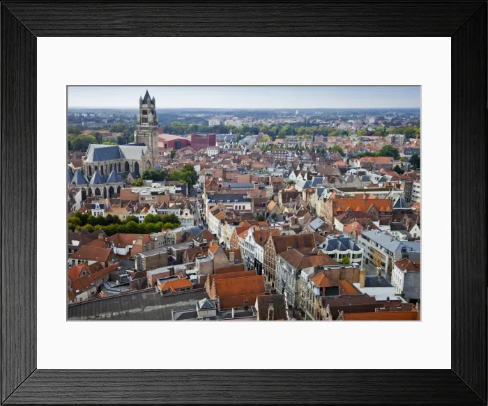 Framed Print : Panoramic view of Bruges Framed Print : Panoramic view of Bruges