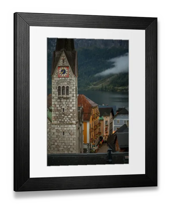 Framed Print : Hallstatt and Lake Framed Print : Hallstatt and Lake