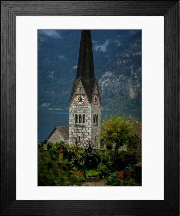 Framed Print : Hallstatt and Lake