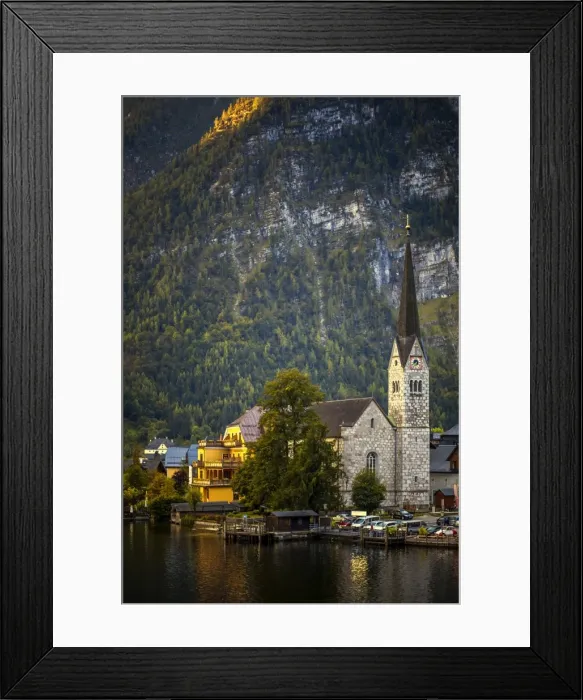 Framed Print : Hallstatt and Lake Framed Print : Hallstatt and Lake