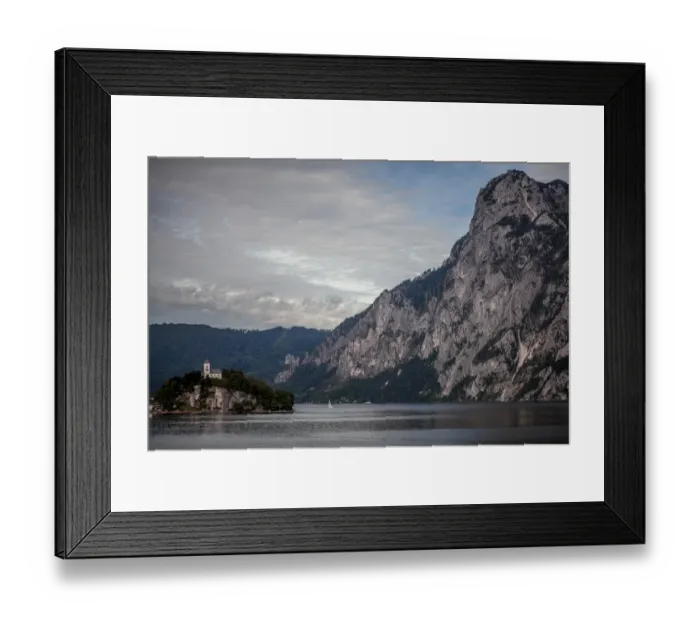 Framed Print : Traunkirchen & Fischerkanzel Framed Print : Traunkirchen & Fischerkanzel