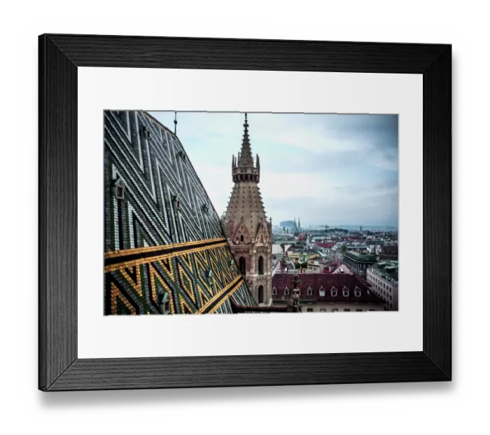 Framed Print : St. Stephen Cathedral overlooking Vienna Framed Print : St. Stephen Cathedral overlooking Vienna