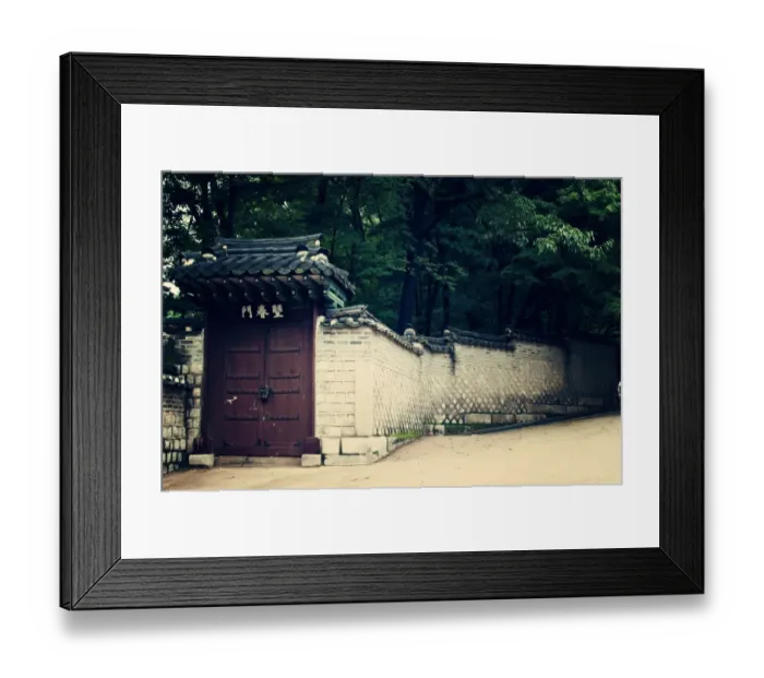 Framed Print : Gate near Rear Garden at Changdeok Palace Framed Print : Gate near Rear Garden at Changdeok Palace
