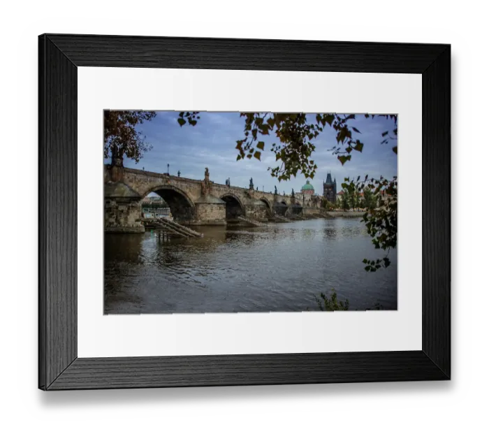 Framed Print : Charles bridge in Prague