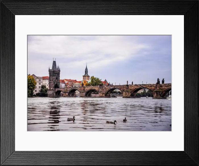 Framed Print : Charles bridge in Prague Framed Print : Charles bridge in Prague