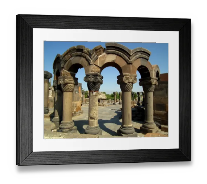 Framed Print : Ruins of Zvartnots cathedral, Armenia Framed Print : Ruins of Zvartnots cathedral, Armenia