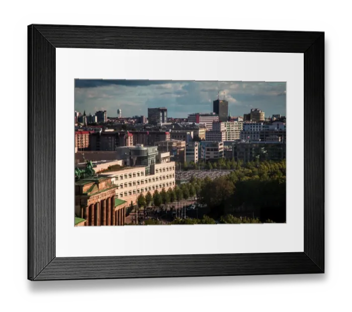 Framed Print : Brandenburger door in the landscape Framed Print : Brandenburger door in the landscape