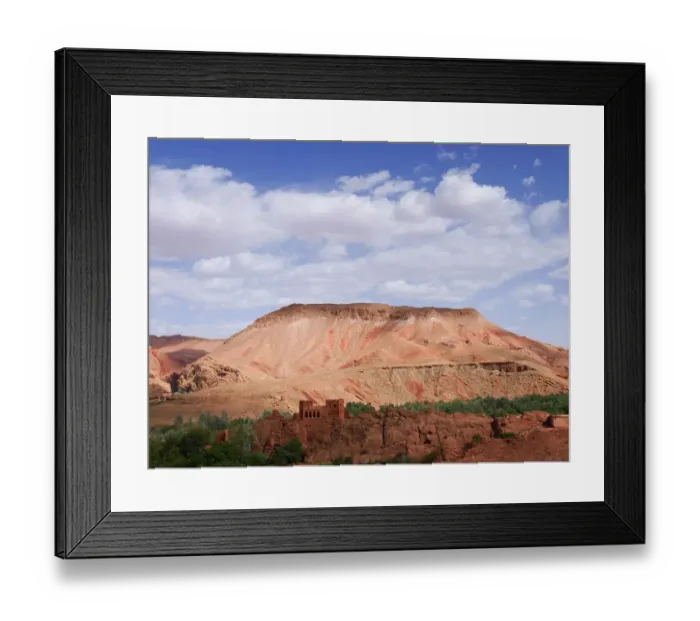 Framed Print : Kasbah in Dades Valley