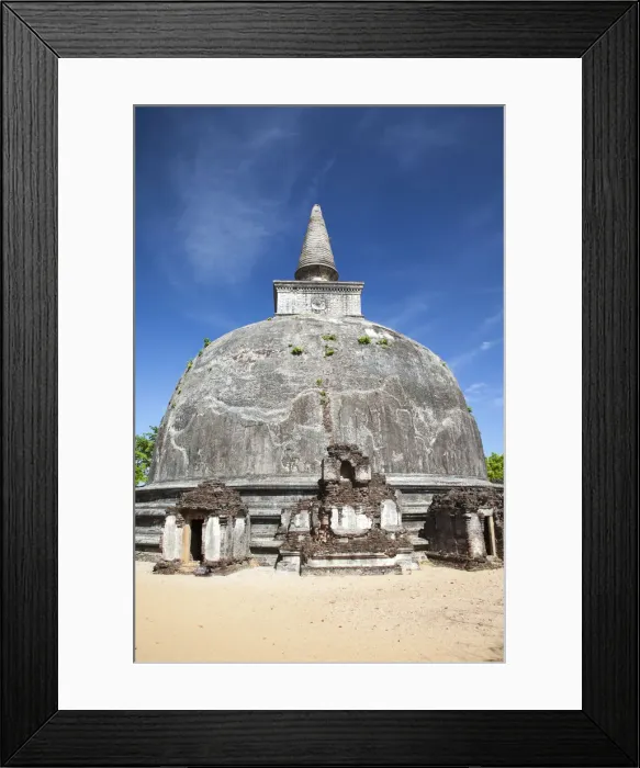 Framed Print : Kiri Vihara in the ancient city of Polonnaruwa