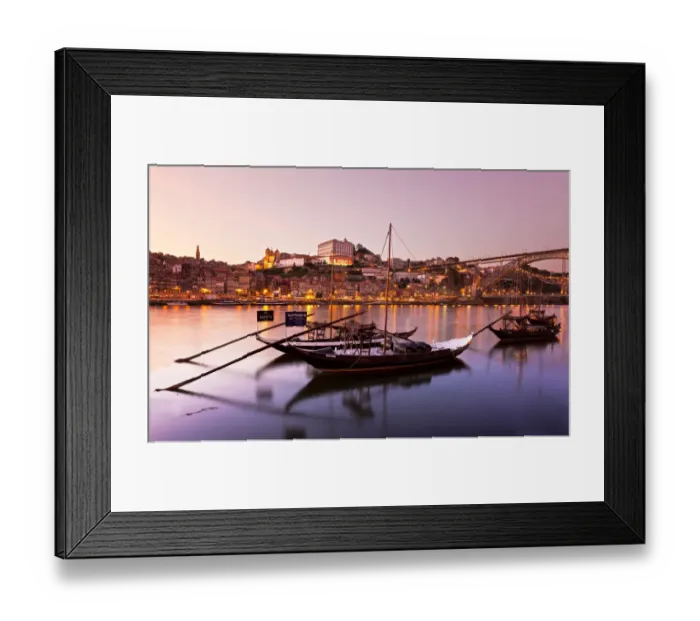 Framed Print : Sunset Douro river (Oporto)