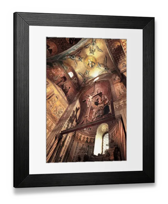 Framed Print : Jesus on the cross in the Moreale Cathedral Framed Print : Jesus on the cross in the Moreale Cathedral