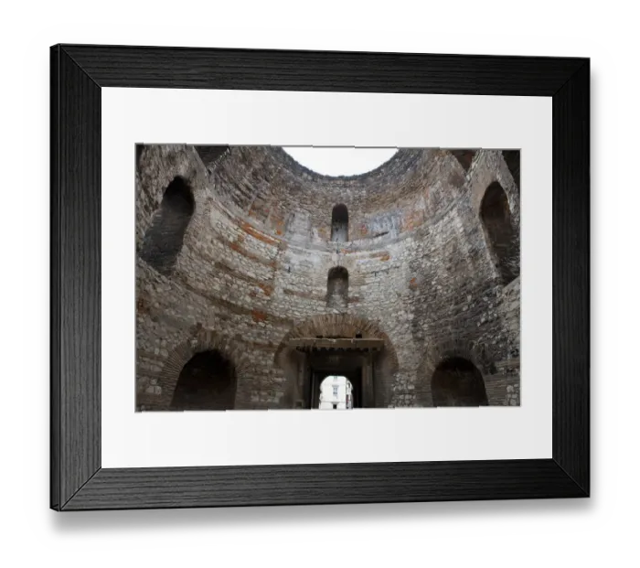 Framed Print : Stone Wall of Diocletian Royal Palace Framed Print : Stone Wall of Diocletian Royal Palace