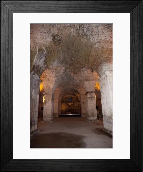 Framed Print : Underground View of Diocletian Royal Palace Framed Print : Underground View of Diocletian Royal Palace
