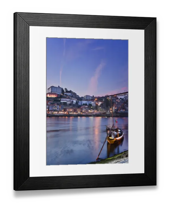 Framed Print : Rabelos at dusk (Porto, Portugal) Framed Print : Rabelos at dusk (Porto, Portugal)