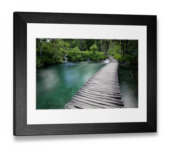 Framed Print : Lake with boardwalk, Plitvice Lakes National Park, UNESCO World Heritage Site, Croatia, Europe Framed Print : Lake with boardwalk, Plitvice Lakes National Park, UNESCO World Heritage Site, Croatia, Europe