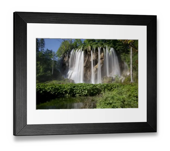 Framed Print : Galovac buk waterfall, Plitvice Lakes National Park, UNESCO World Heritage Site, Croatia, Europe