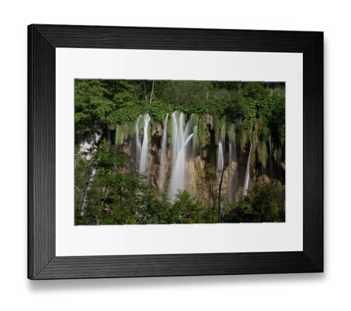 Framed Print : Waterfall, Plitvice Lakes National Park, UNESCO World Heritage Site, Croatia, Europe