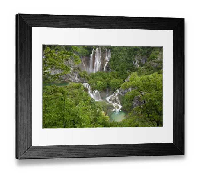 Framed Print : Waterfall, Plitvice Lakes National Park, Croatia, Europe Framed Print : Waterfall, Plitvice Lakes National Park, Croatia, Europe